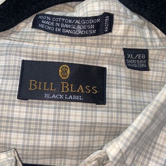 Bill Blass Black Label 💯 Cotton Men Shirt Size XL - Picture 2 of 9